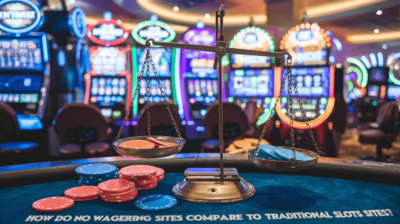 How Do No Wagering Sites Compare To Traditional Slots Sites?